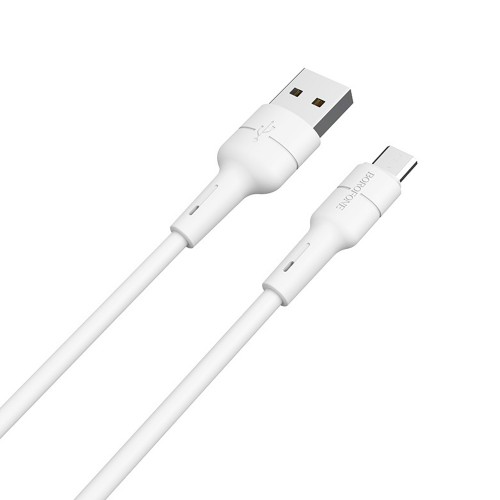 Кабель USB - Type-C Borofone BX30, 1.0м, 3.0A, цвет: белый