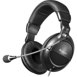 Наушники полноразмерные Defender HN-898, Orpheus, Jack 3.5мм, 3.0 м, цвет: чёрный
