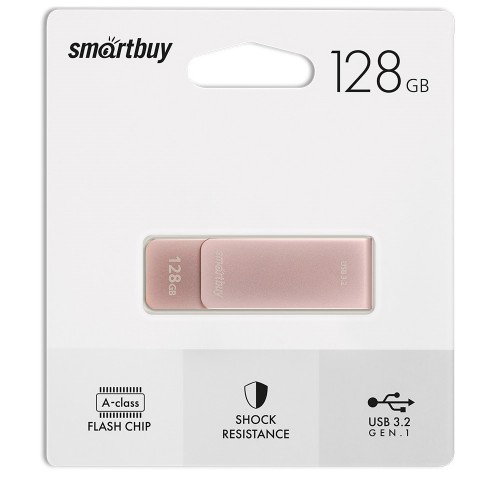 Флеш-накопитель 128Gb SmartBuy M1, USB 3.0, розовый