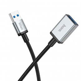 Кабель USB(m) - USB(f) USB 3.0 HOCO US10, 0.5м, 5 Гбит/с, цвет: чёрный