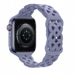 Ремешок для умных часов APPLE Watch 42/44/45/49mm HOCO, WA09 Flexible, силикон, цвет: фиолетовый