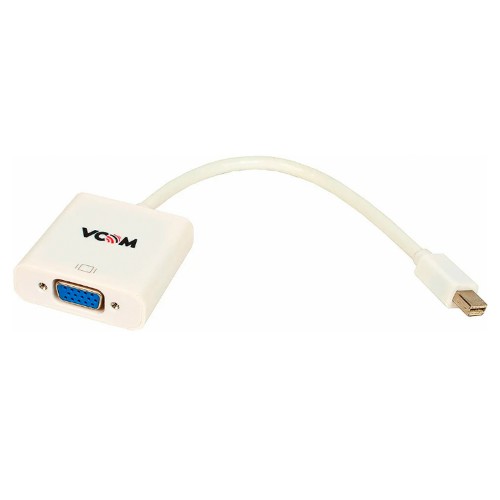 Переходник mini DisplayPort(m) - VGA(f) VCOM VHD6070, 0.15м, цвет: белый