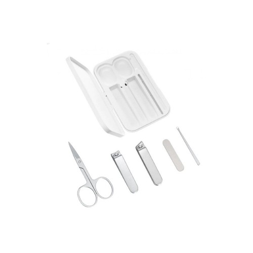 Набор маникюрный XIAOMI, Mijia, Nail Clipper Five Piece Set, цвет: серебряный (арт.MJZJD002QW)