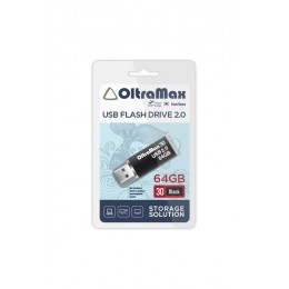 Флеш-накопитель 64Gb OltraMax Drive 30, USB 2.0, пластик, чёрный