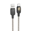 Кабель USB - Type-C HOCO U124 STONE, 1.2м, 3,0А, цвет: чёрный