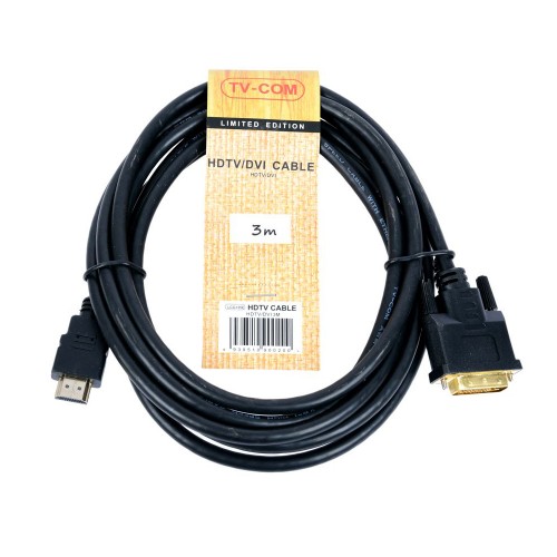 Кабель mini HDMI(m) - DVI(m) TV-COM LCG135E, 3.0м, цвет: чёрный