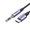 Кабель AUX, Jack 3,5mm(m) - Type-C(m) Remax RC-C015a, Soundy, 1.0м, цвет: чёрный