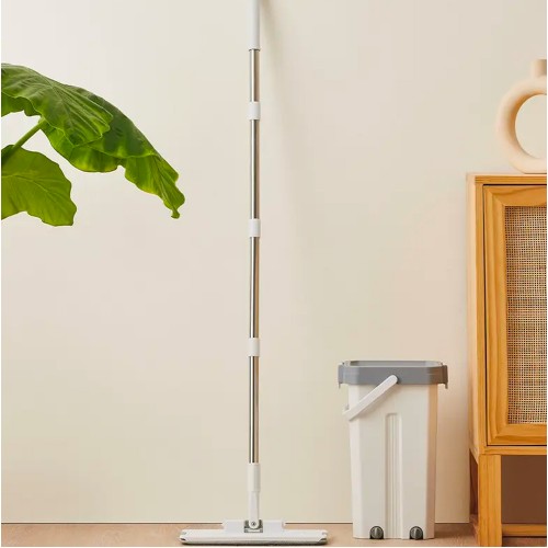 Швабра для пола XIAOMI Quange Mop Kit, металл и пластик, белая/серая
