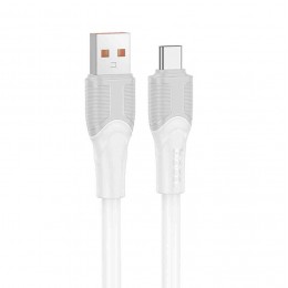 Кабель USB - Type-C HOCO X106 Big bull, 3,0м, 5,0А, цвет: белый