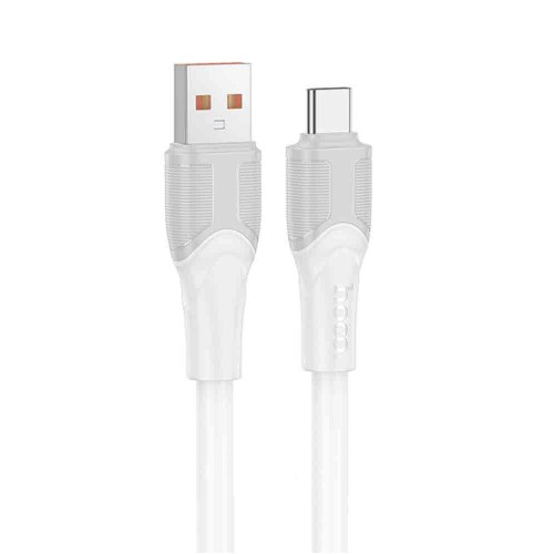 Кабель USB - Type-C HOCO X106 Big bull, 3,0м, 5,0А, цвет: белый