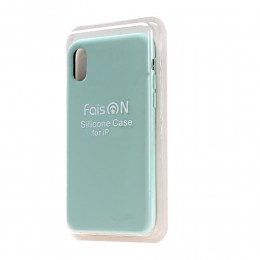 Чехол силиконовый FaisON для APPLE iPhone 7/8 Plus, №32, Silicone Case, цвет: зелёный, светлый