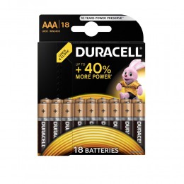 Батарейка AAA Duracell LR03-18BL Basic, 1.5В, (18/180/5220), 18шт