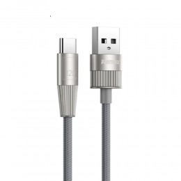 Кабель USB - Type-C Remax RC-C102 Infinity, 1.2м, 2.4A, цвет: серебряный