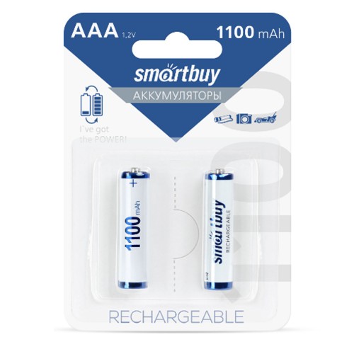 Аккумулятор AAA SmartBuy R03-2BL 1100mAh - 2 шт.
