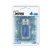 Флеш-накопитель 4Gb Mirex UNIT AQUA, USB 2.0, пластик, синий