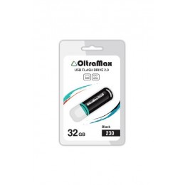 Флеш-накопитель 32Gb OltraMax 230, USB 2.0, пластик, чёрный