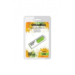 Флеш-накопитель 32Gb OltraMax 250, USB 2.0, пластик, зелёный