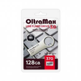 Флеш-накопитель 128Gb OltraMax Key 370, USB 3.0, металл, серебряный