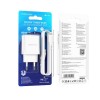 Блок питания 2 USB Type-C Borofone BA70A, 20Вт, белый
