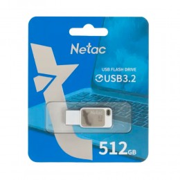 Флеш-накопитель 512Gb Netac UA31, USB 3.2, пластик, коричневый