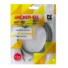 Кабель AUX, Jack 3,5mm(m) - Jack 3,5mm(m) Defender JACK01, 1.2м, цвет: серый