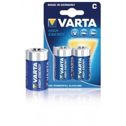 Батарейка C Varta LR14-2BL High Energy, 1.5B, (2/20/200), (арт.4914121412)