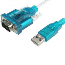 Кабель USB 2.0(m) - DB9(m) Aopen ACU804, 1.2м, цвет: белый, голубая вставка