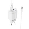 Блок питания Borofone BA37A 2 USB, 2.4A, 12Вт, белый

