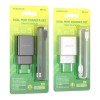 Блок питания Borofone BA53A 2 USB 2100mA, чёрный, 8 pin
