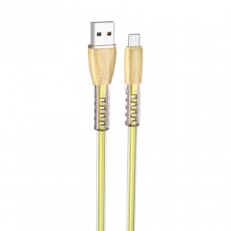 Кабель USB - микро USB Borofone BU31 Clear shadow, 1.0м, 2.4A, цвет: золотой
