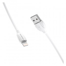 Кабель USB - 8 pin Borofone BX19 Benefit, 1.0м, 2.4A, цвет: белый