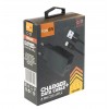 Блок питания сетевой 2 USB FaisON C-17, Square, 2400mA, кабель 8 pin, 1.0 м, цвет: чёрный