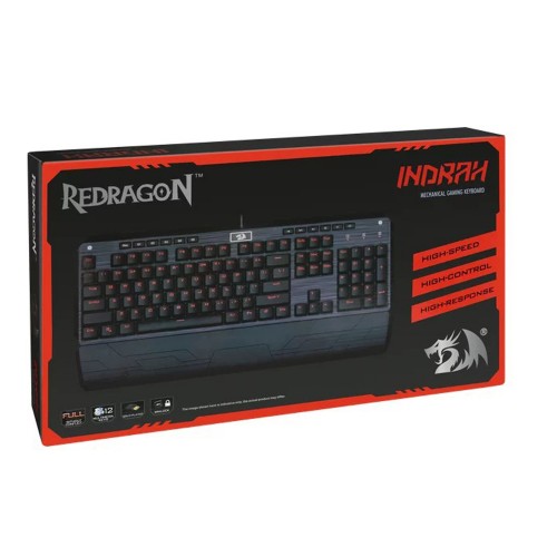 Клавиатура механическая Defender Redragon Indrah 1.8 м, чёрная
