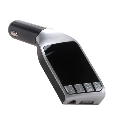FM-трансмиттер FM-H15 BT, Bluetooth, серебряный - качественный звук
