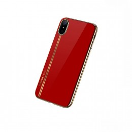 Чехол силиконовый Joyroom для APPLE iPhone X, Gergeous series, JR-BP373, тонкий, непрозрачный, глянцевый, цвет: красный