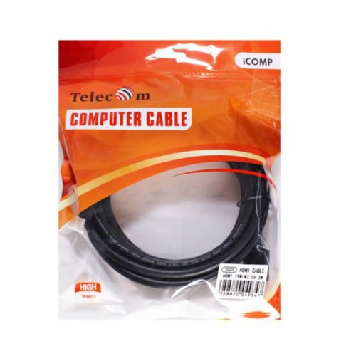 Кабель HDMI(m) - HDMI(m) TELECOM TCG215, 3.0м, цвет: чёрный