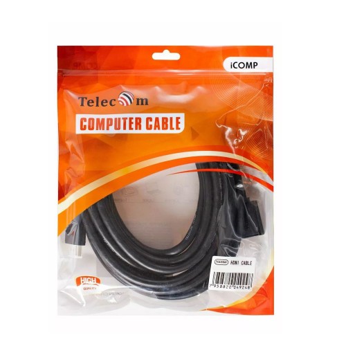 Кабель HDMI(m) - HDMI(f) TELECOM TCG235MF, 3.0м, 4k, цвет: чёрный