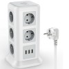 Сетевой фильтр TESSAN TPS01-DE, 11 розеток, 3 USB, серый
