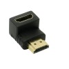 Переходник HDMI(m) - HDMI(f) VCOM CA320, чёрный, 1.5м
