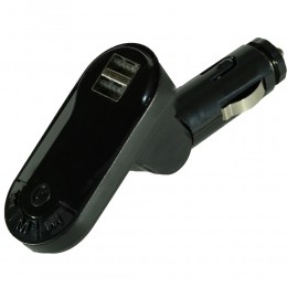 FM-трансмиттер без бренда, FM-H19, Bluetooth, цвет: чёрный
