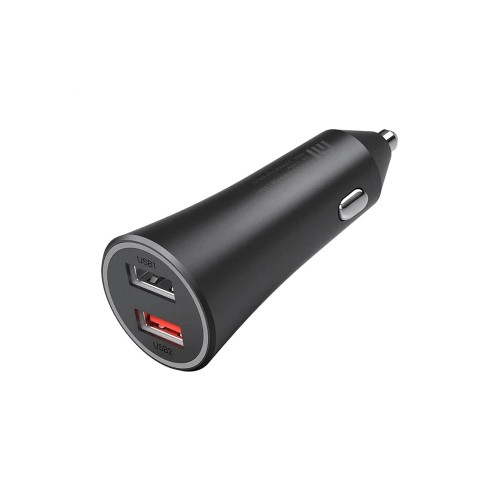 Блок питания автомобильный 2 USB XIAOMI Mi Dual-Port Car Charger, 37 Вт, цвет: чёрный, (арт.800300BU)