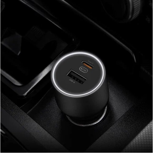 Блок питания автомобильный USB, Type-C XIAOMI Car Charger BHR6814GL , 67Вт, цвет: чёрный, (арт.802190RUS)