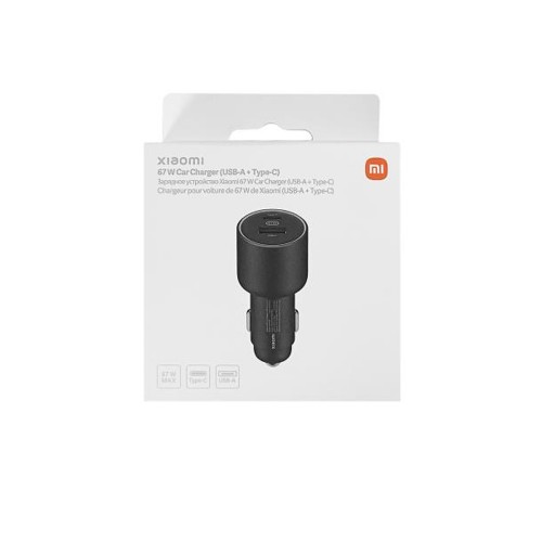 Блок питания автомобильный USB, Type-C XIAOMI Car Charger BHR6814GL , 67Вт, цвет: чёрный, (арт.802190RUS)