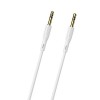 Кабель AUX Borofone BL1 3,5mm(m) - 1.0м, белый цвет
