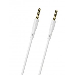 Кабель AUX, Jack 3,5mm(m) - Jack 3,5mm(m) Borofone BL1, 1.0м, цвет: белый
