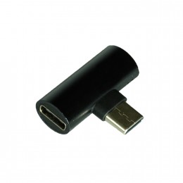 Переходник Type-C(m) - 2x Type-C(f) без бренда GL068, круглый, цвет: чёрный
