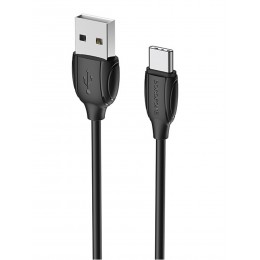 Кабель USB - Type-C Borofone BX19 Benefit, 1.0м, 3.0A, цвет: чёрный

