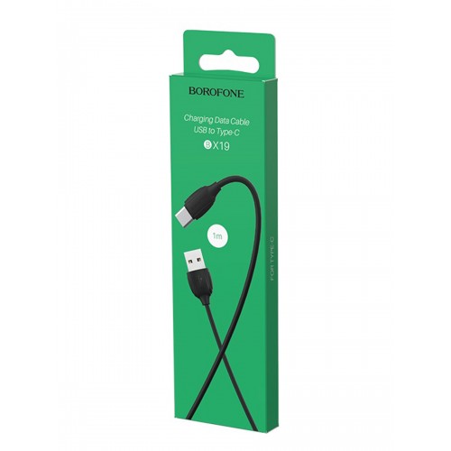 Кабель USB Type-C Borofone BX19 Benefit, 1.0м, 3.0A, чёрный
