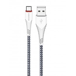 Кабель USB - Type-C Borofone BX25 Powerful, 1.0м, 3.0A, цвет: белый
