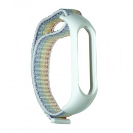 Ремешок для фитнес-браслета XIAOMI Mi Band 4 без бренда, Silicone Nylon loop, цвет: ассорти
